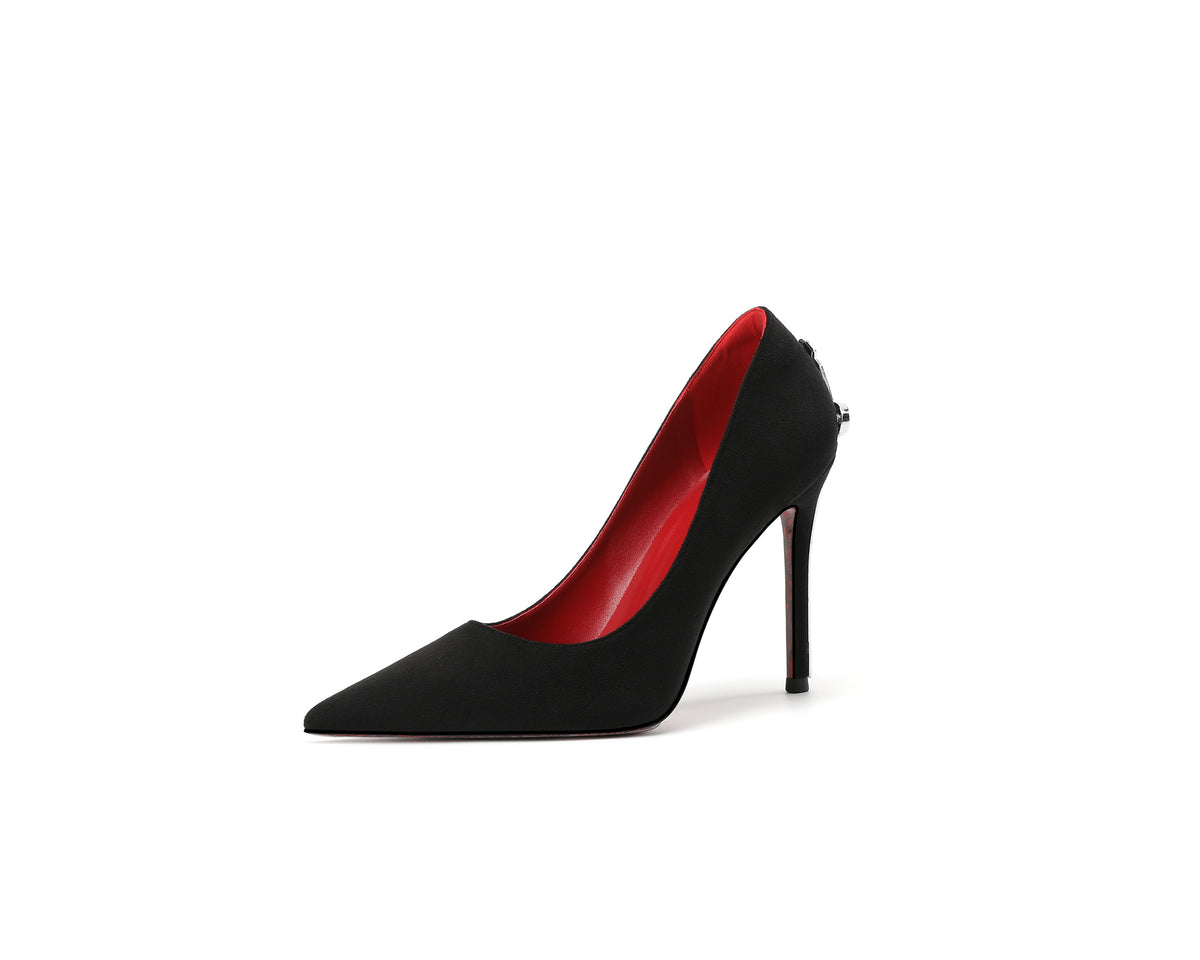 Womens Stiletto High Heels Pointed Toe Sword Design