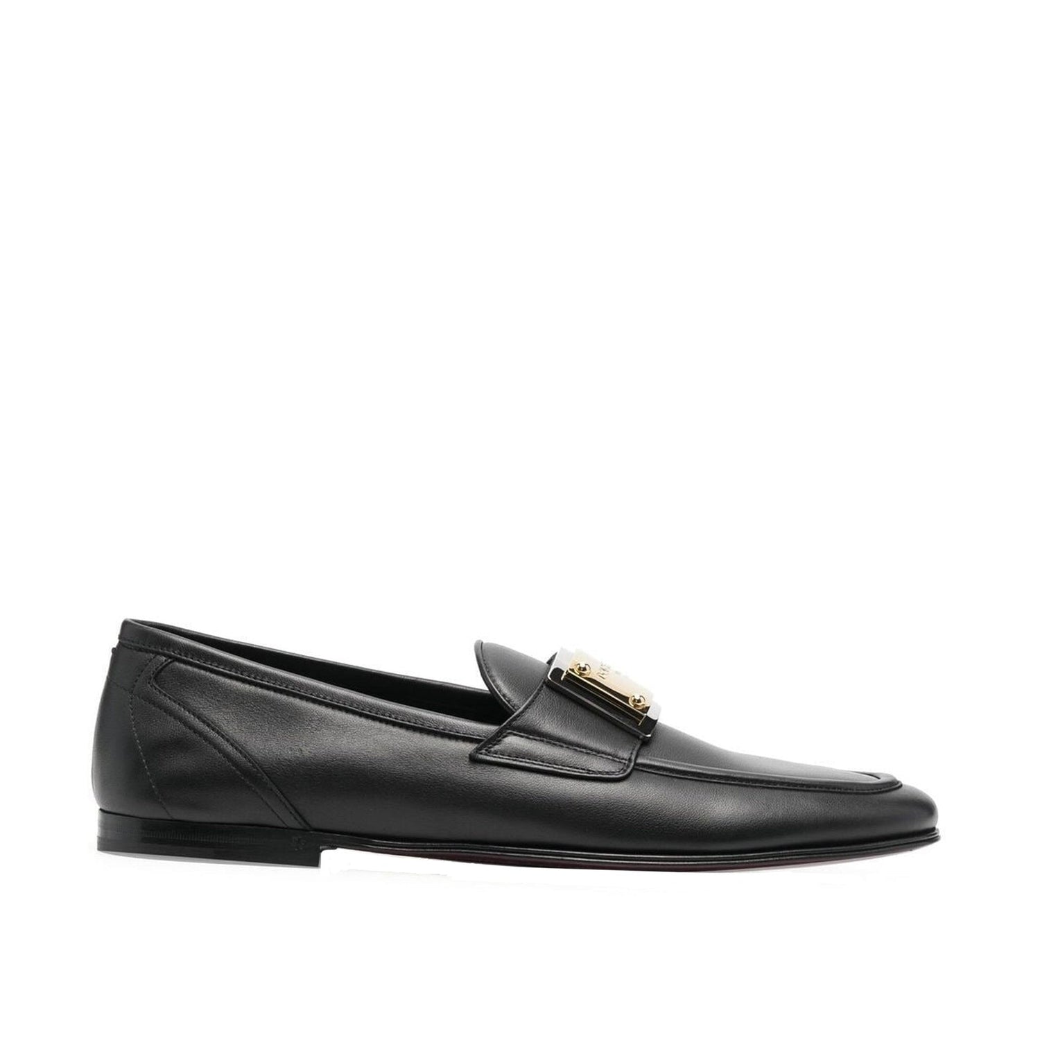 Dolce &amp; Gabbana Leather Logo Loafers