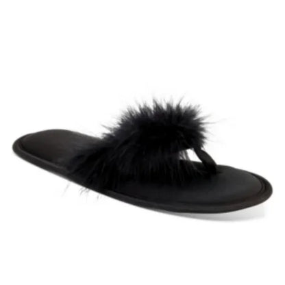 Inc International Concepts Womens Marabou Thong Slippers