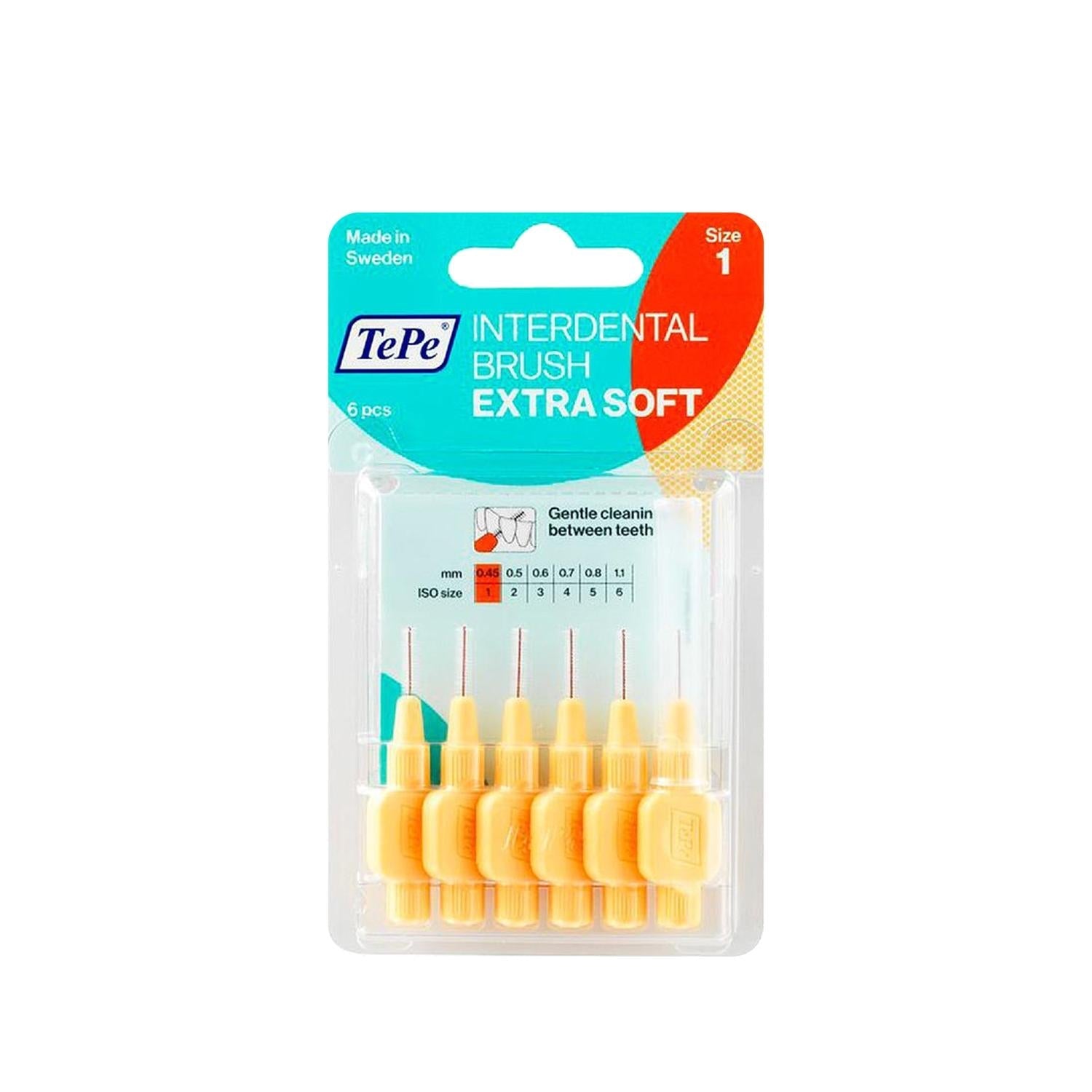 Tepe Extra Soft Interdental Brush 0.7 mm - Gentle Oral Hygiene for Sensitive Teeth &amp; Gums