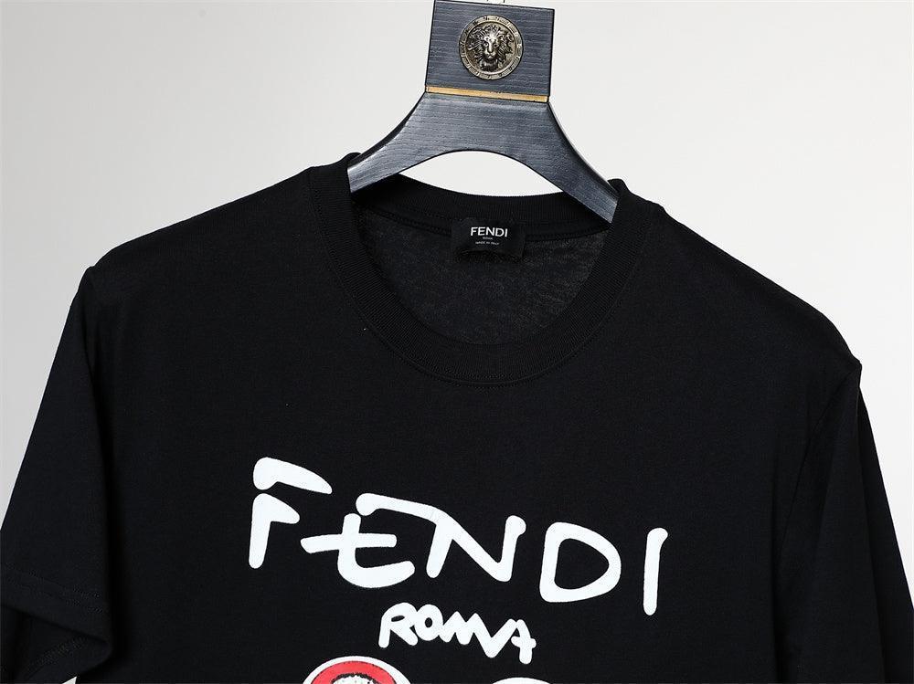 Fendi Roma T-Shirt without Collar &