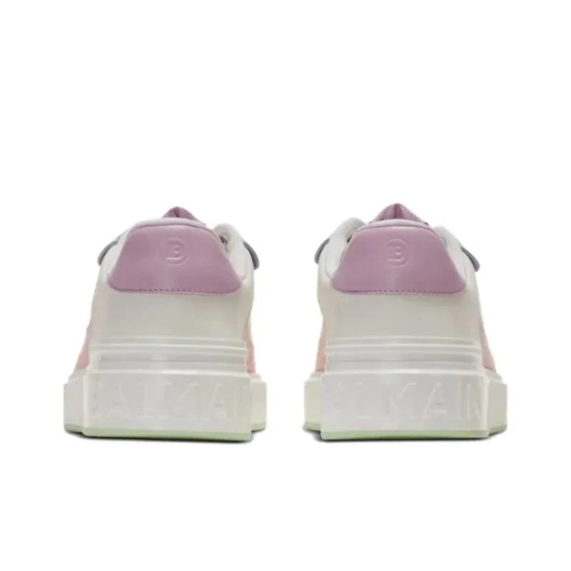 BALMAIN B-Court Flip Leather Sneakers