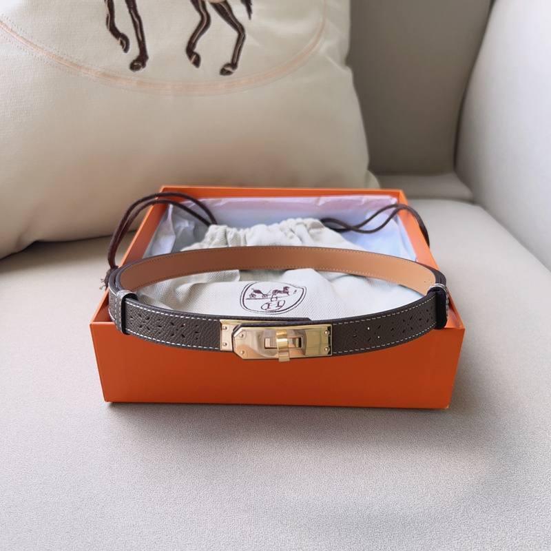 Hermes Men Gold Buckle Belt &