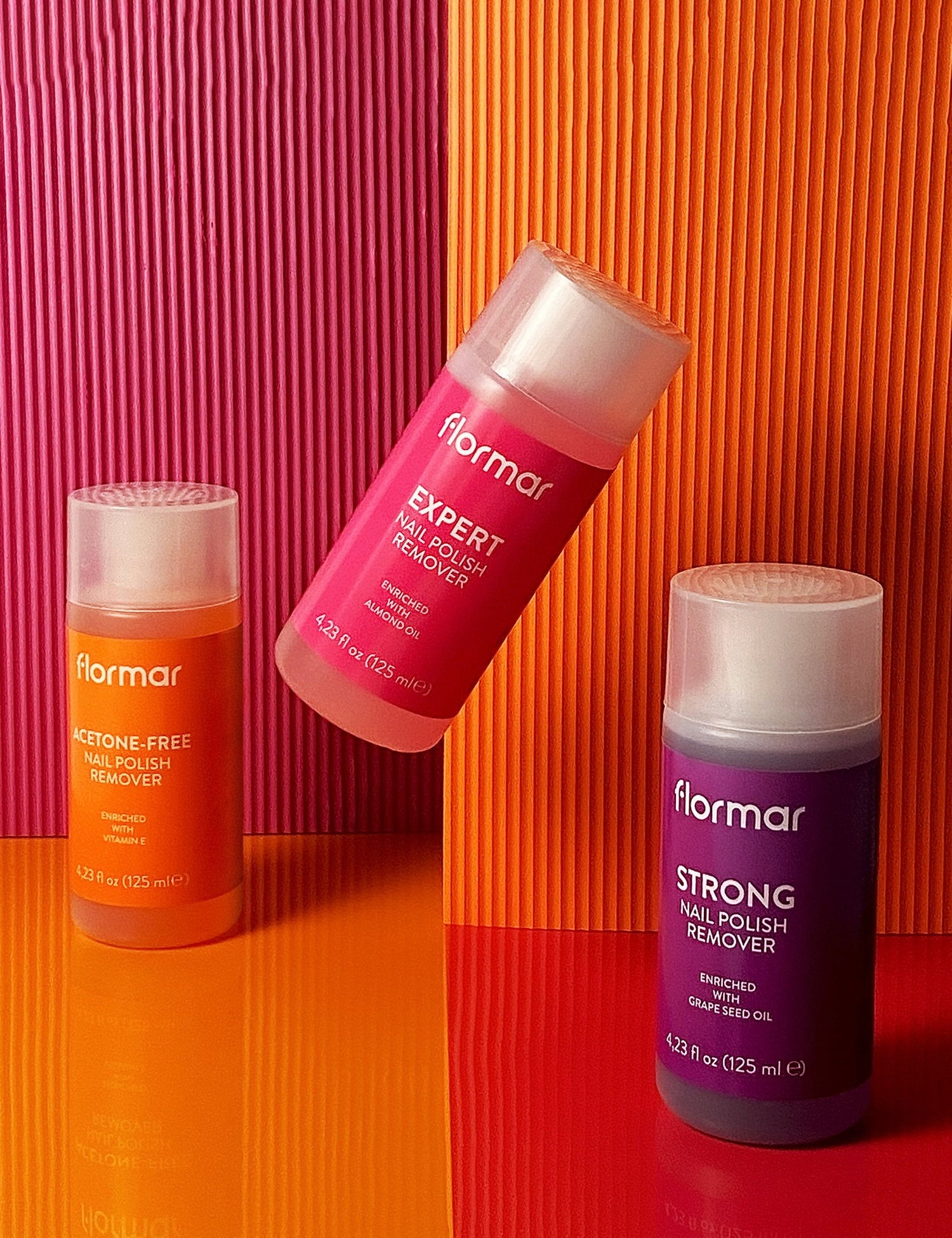 Flormar Acetone-Free Nail Polish Remover with Vitamin E 125ml