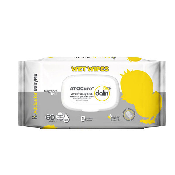 Dalin Atocure Sensitive Baby Wipes 60 Count