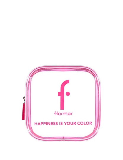 Flormar Happiness Is Your Color Pink Clear Makeup Bag