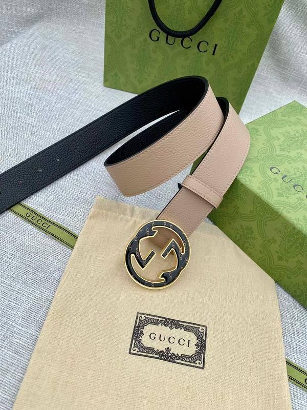 GUCCI Embellished coated-canvas and leather belt &