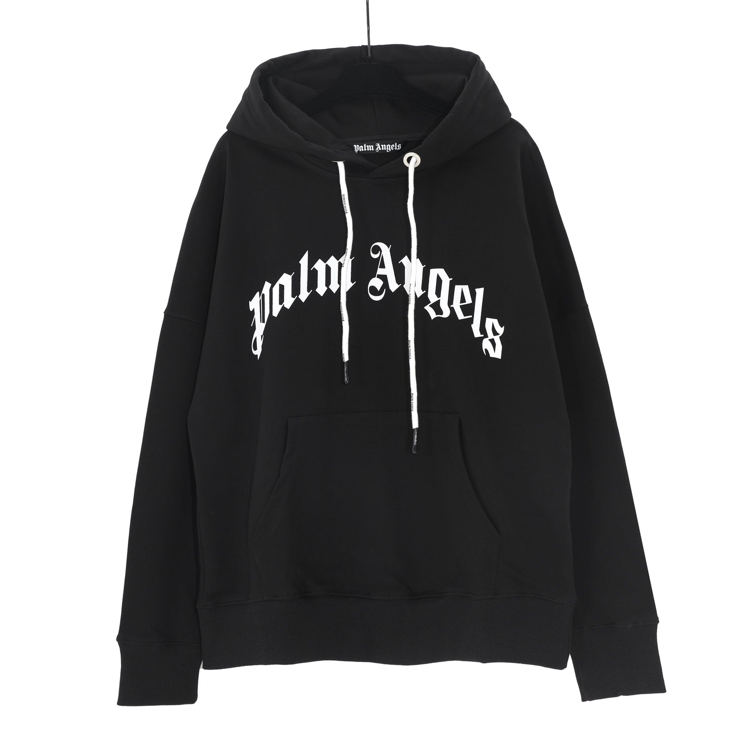 Palm Angels Logo-Print Sweatshirt Black/White