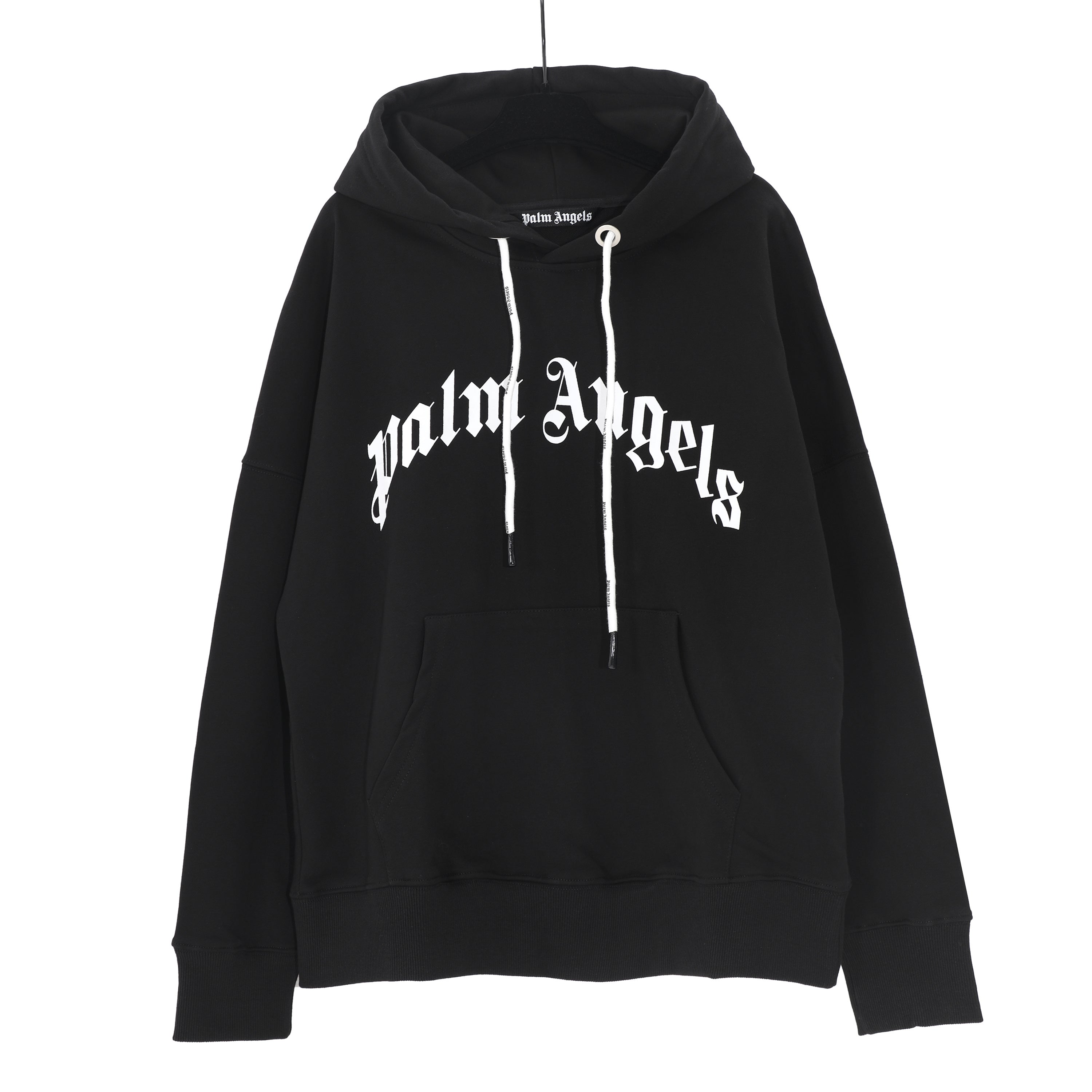 Palm Angels Logo-Print Sweatshirt Black/White