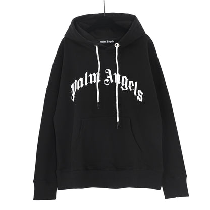 Palm Angels Logo-Print Sweatshirt Black/White