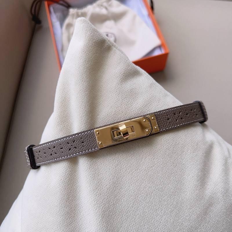Hermes Men Gold Buckle Belt &