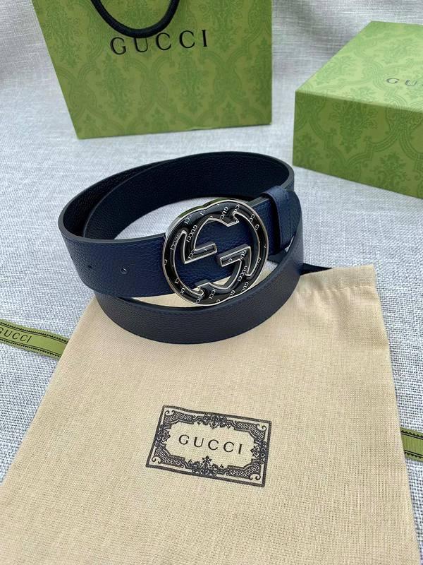 GUCCI Embellished coated-canvas and leather belt &
