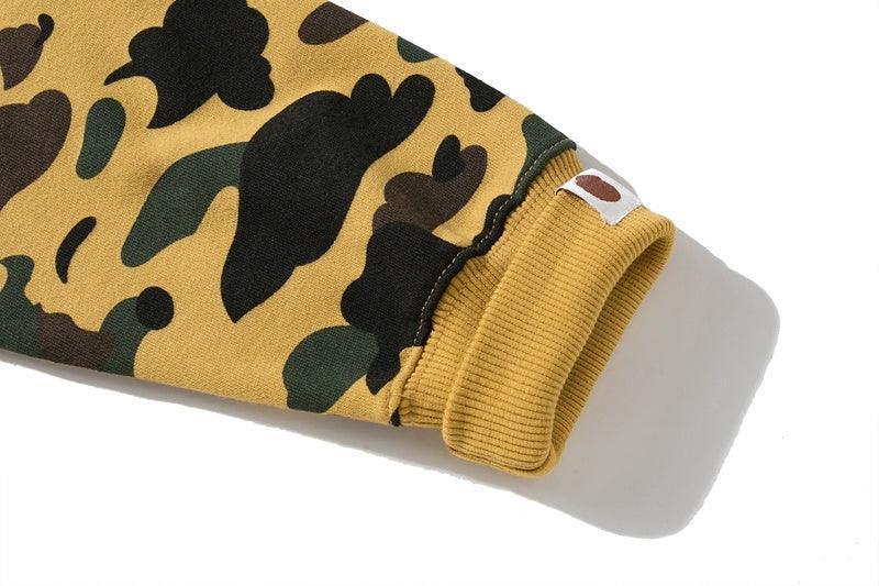 BAPE 1st Camo Shark Full Zip Hoodie (FW21) Yellow