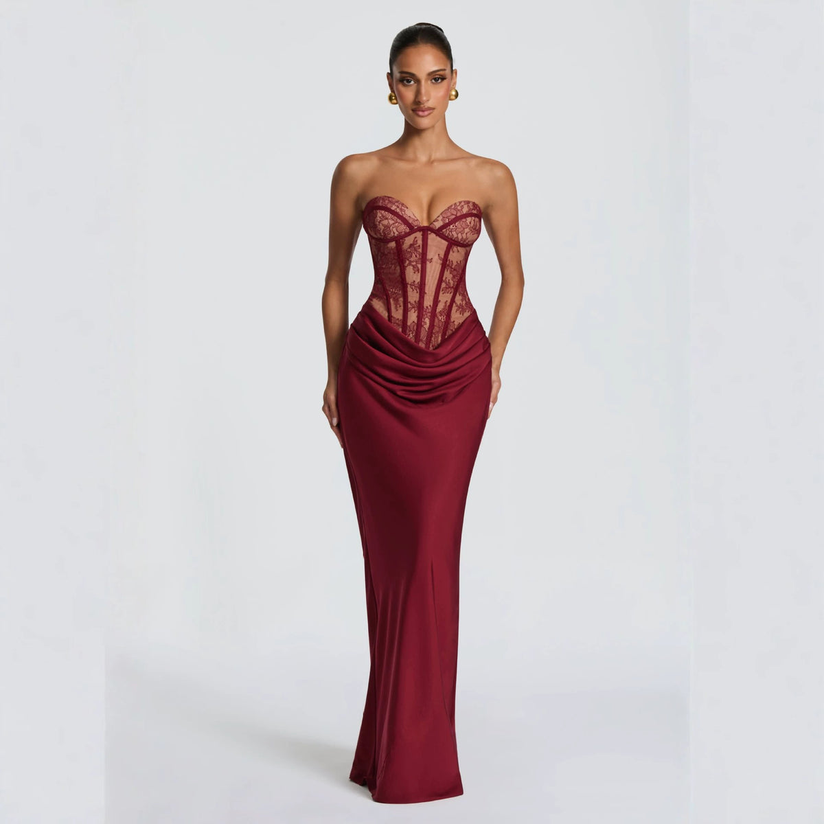 Elegant Lace Evening Gown