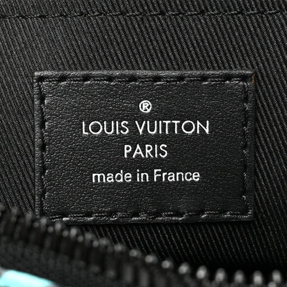 Louis Vuitton Monogram Eclipse LV Graffiti Keepall Bandouliere 25 &