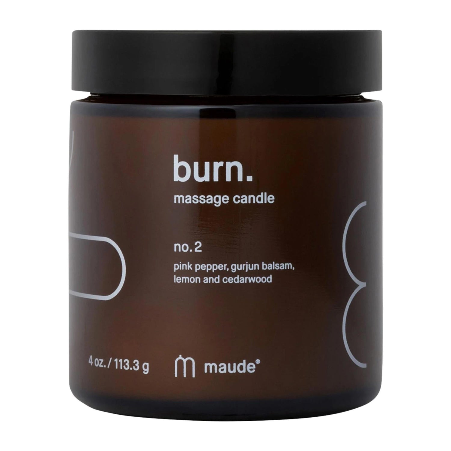 burn - Jojoba Oil Massage Candle for Skin Softening &amp; Relaxation, Cruelty-Free &amp; Natural Ingredients