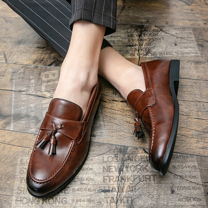 Mens Slip-On Leather Loafers