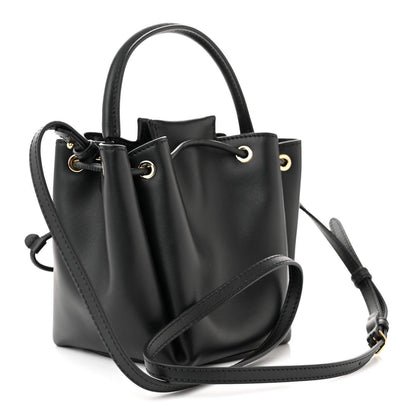 Burberry Calfskin Monogram Motif TB Bucket Black