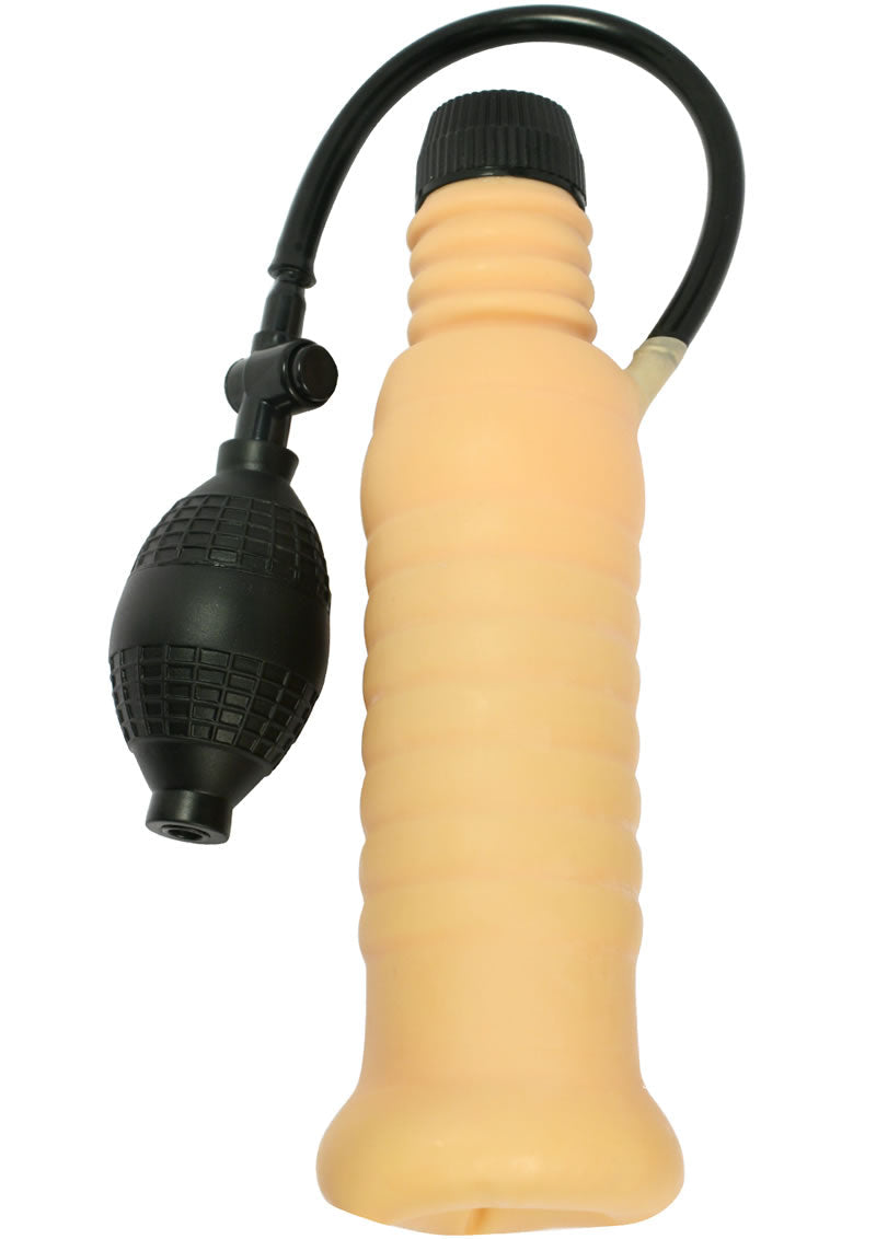 Deluxe Ejaculator Masturbator with Bulb Feels So Good Vanilla