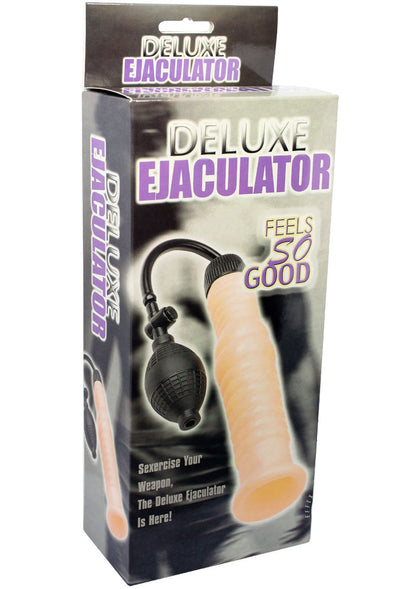 Deluxe Ejaculator Masturbator with Bulb Feels So Good Vanilla