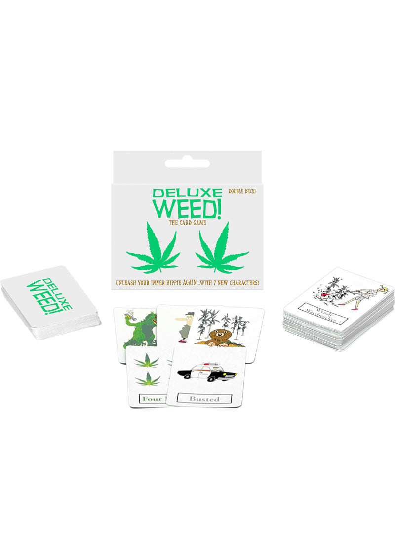 Deluxe Weed! Card Game Double Deck for Hippie Fun and Laughter