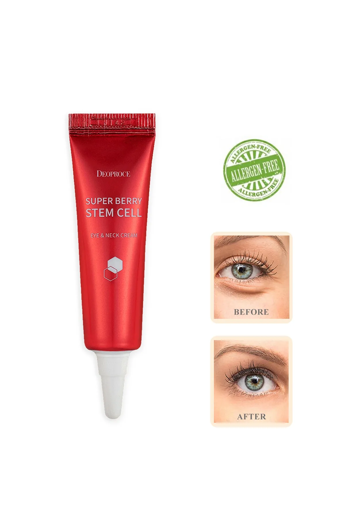 DEOPROCE Firming Eye &amp; Neck Cream Containing Adenosine for Dark Under Eyes 10ml