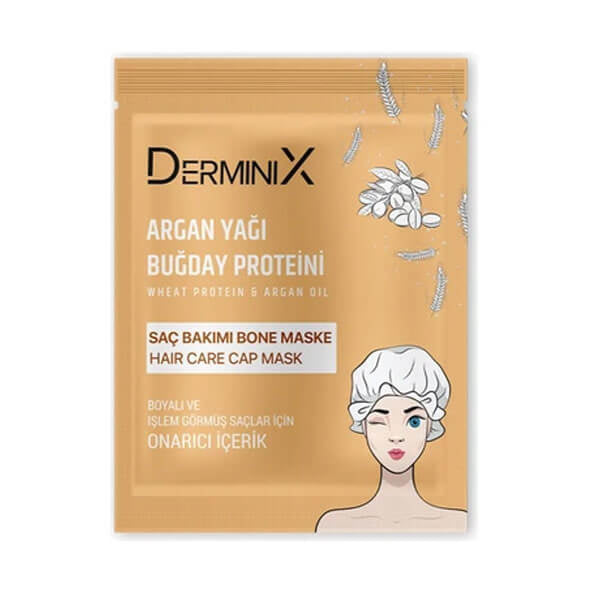 Derminix Argan Oil &amp; Wheat Protein Hair Mask Cap 50g
