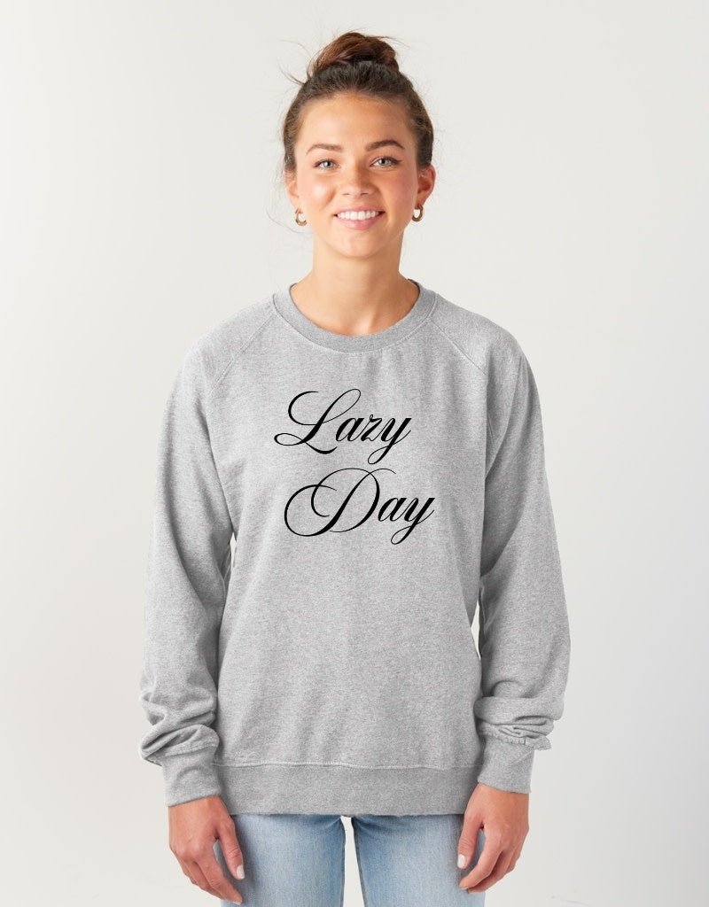 Lazy Day Graphic Crew - Athletic Heather