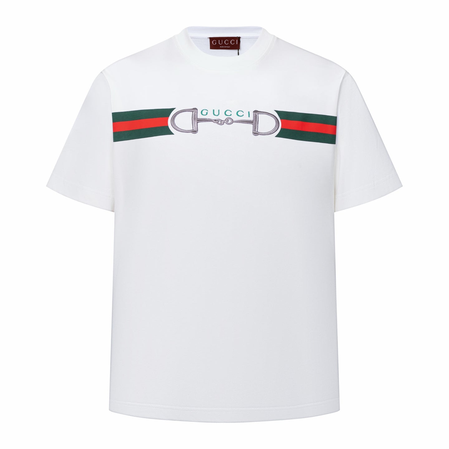 Gucci T-Shirt White Crewneck - Luxury Cotton Comfort &amp; Style
