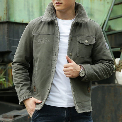 Mens Fleece Lined Winter Jacket