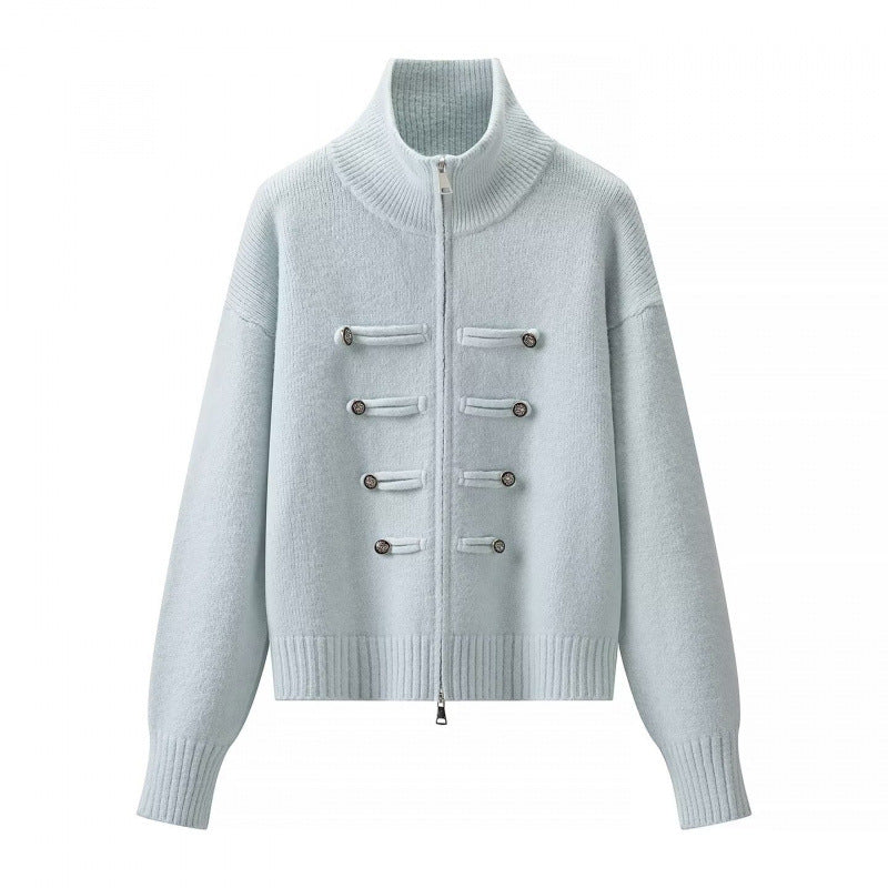 Womens Knitted Open Front Cardigan