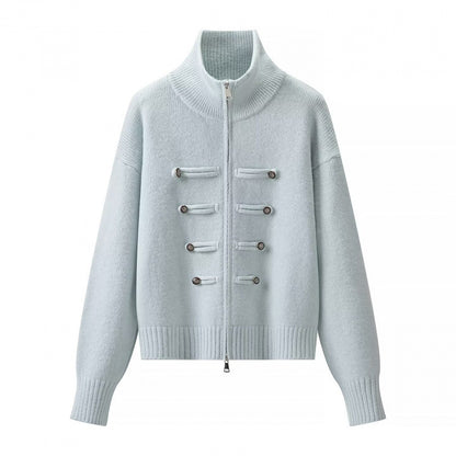 Womens Knitted Open Front Cardigan