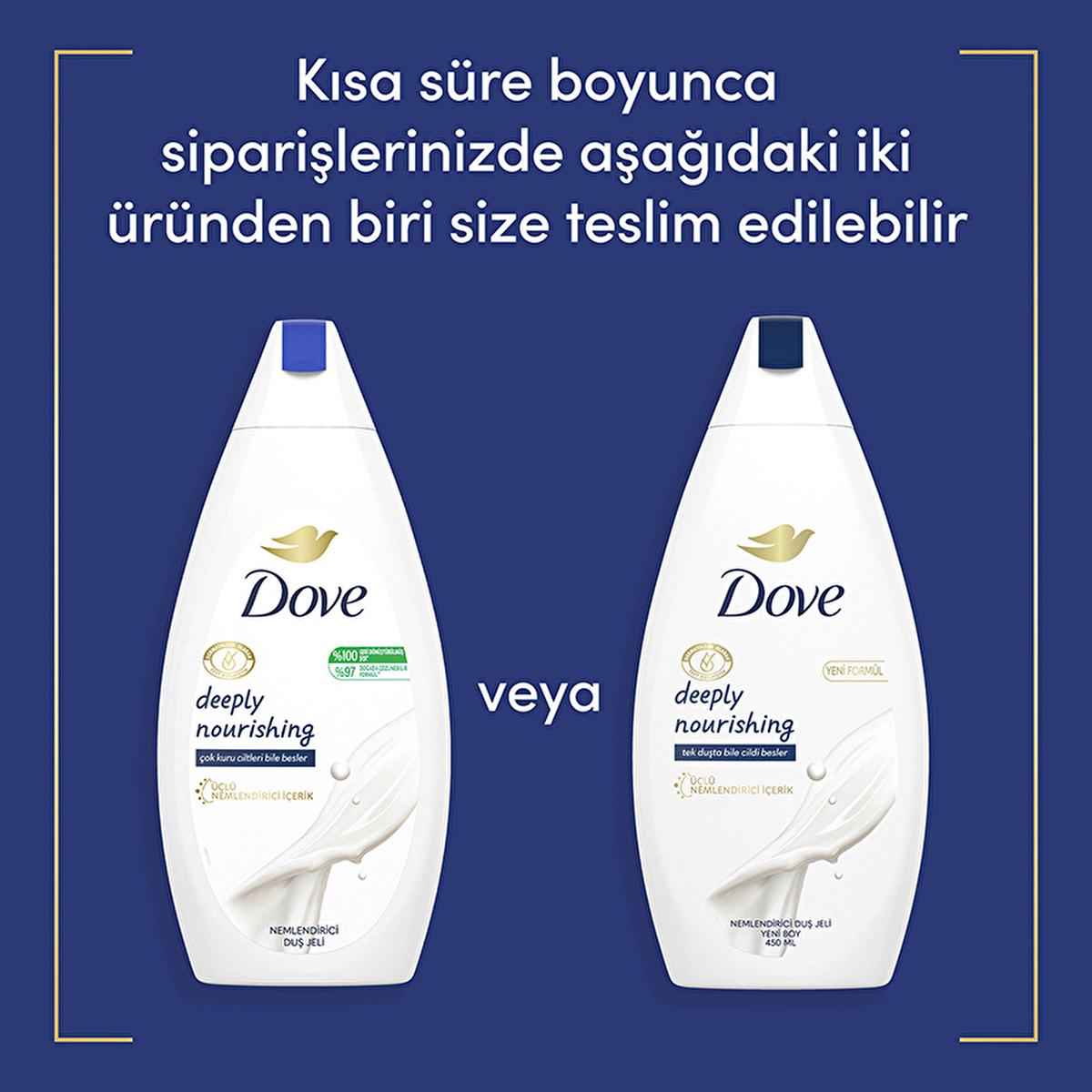 Dove Deeply Nourishing Moisturizing Shower Gel - Hydrating Body Wash for Dry, Sensitive Skin - PETA Approved &amp; Recycled Bottle