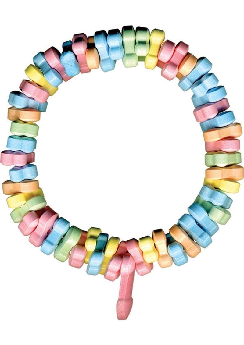 Rainbow Penis Candy Bracelet Multi Flavored