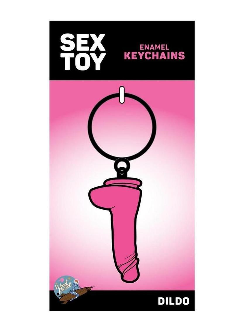 Sex Toy Enamel Keychain