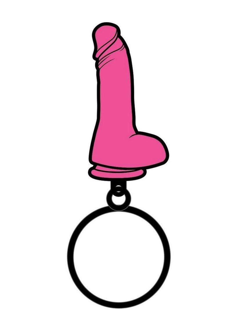 Sex Toy Enamel Keychain