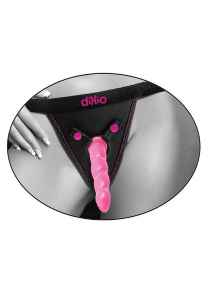Dillio Perfect Fit Harness Adjustable Strap On with 3 Silicone O-Rings