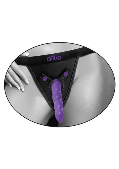 Dillio Perfect Fit Strap-On Harness Adjustable Waistband 3 O-Rings