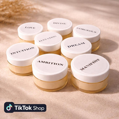 8PCS Perfume Butter Discovery Set | Try All Scents Before Choosing Your Favorite including LOVE, DIVINE, GORGEOUS, ELEVATION, DREAM, AMBITION, MANIFEST, INTUITION