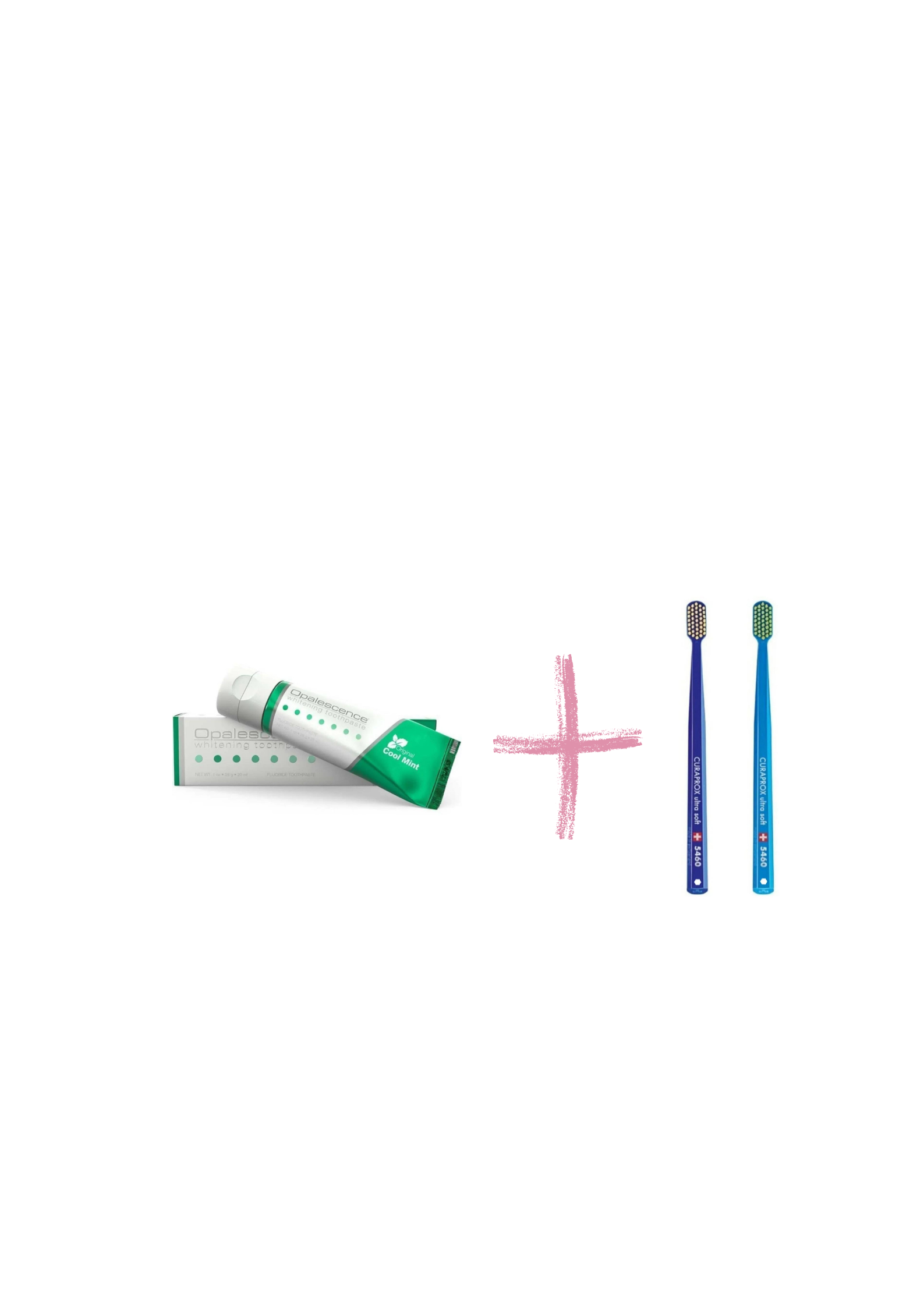 Opalescence Whitening Toothpaste Small 28g &amp; Curaprox Toothbrush x2