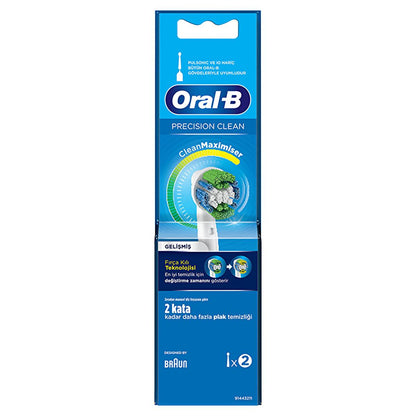 Oral-B Precision Clean Replacement Brush Heads - Superior Plaque Removal &amp; CleanMaximiser Technology - Compatible with Most Oral-B Electric Toothbrushes