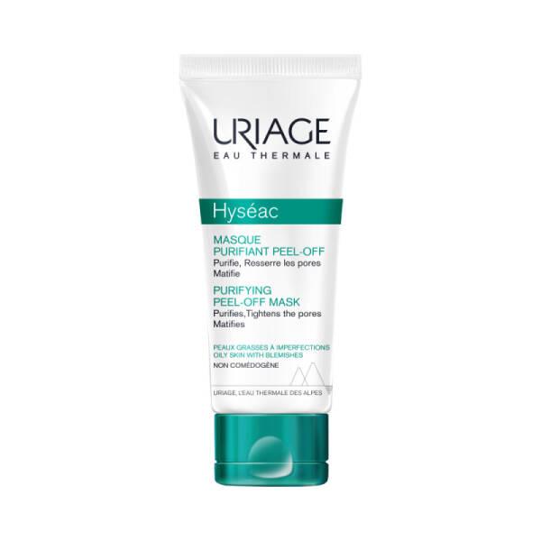 Uriage Hyseac Purifying Peel-Off Mask: Deep Cleansing Kaolin Clay Facial Mask for Acne &amp; Pore Minimizing