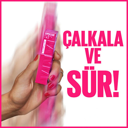 Maybelline New York Super Stay Vinyl Ink Liquid Lipstick - Long Lasting, High Shine, Smudge Resistant - 160 Sultry