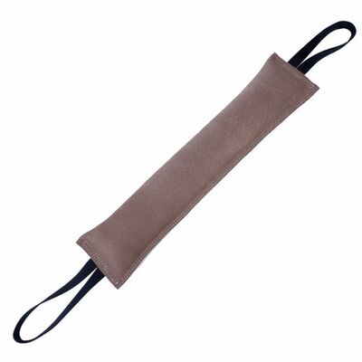 Doggie Leather Dog Training Bite Pillow Beige 9x50 cm