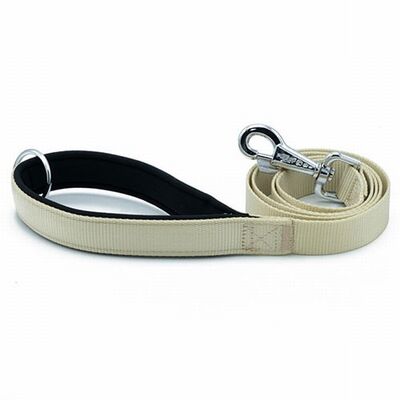 Doggie Comfort Woven Dog Leash Khaki 2x140 cm