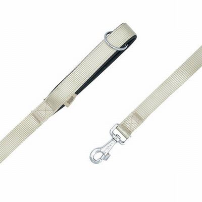 Doggie Comfort Woven Dog Leash Khaki for Large Breeds 3x100 cm