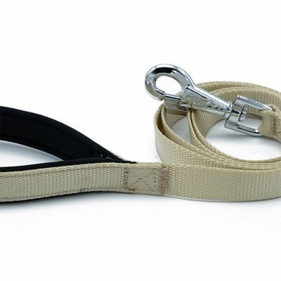 Doggie Comfort Woven Dog Leash Khaki for Large Breeds 3x100 cm