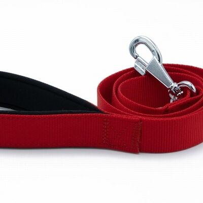 Doggie Comfort Classic Woven Red Dog Leash for Large Breeds 3x100cm