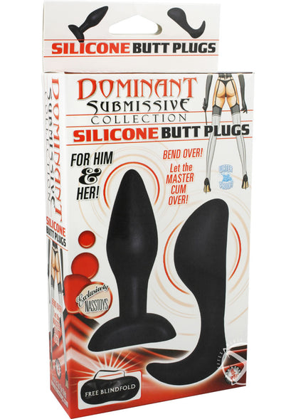Dominant Submissive Silicone Butt Plugs Set