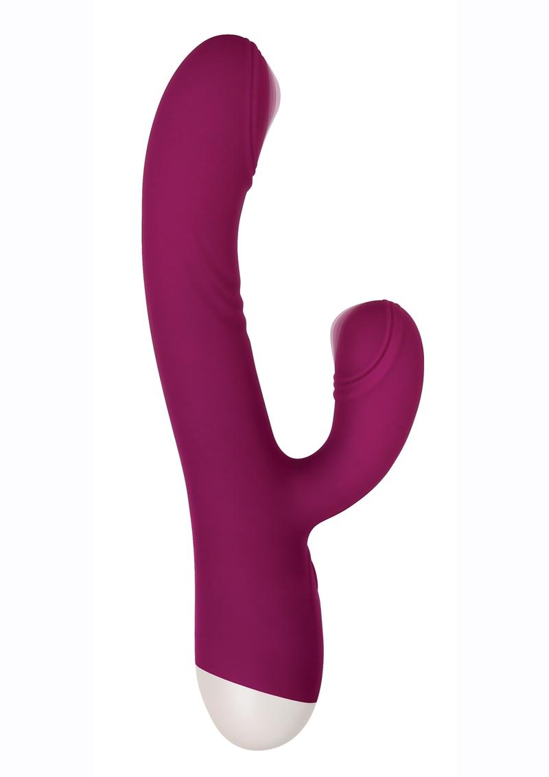 Evolved Double Tap Dual Stimulating Thumping G-Spot And Clitoral Vibrator